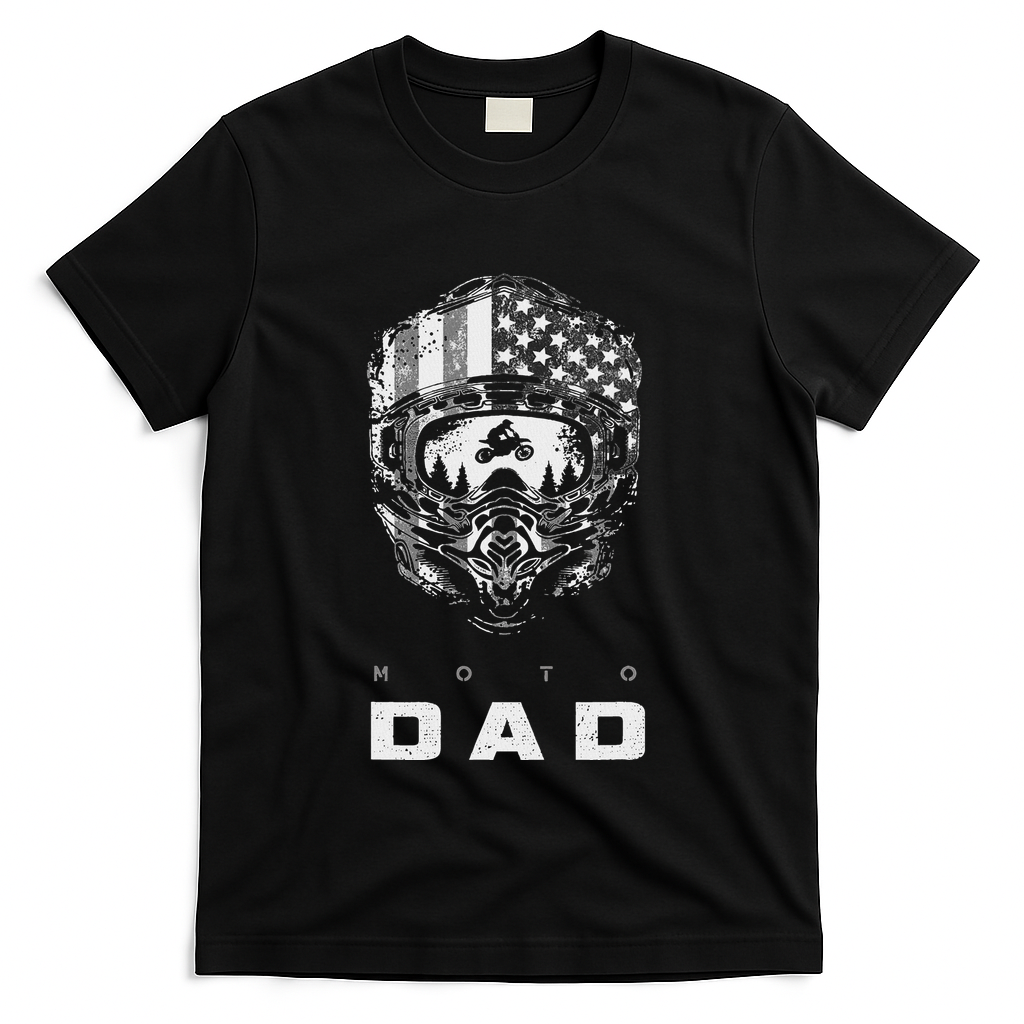 American Motocross Dad Dirt Bike Apparel Motocross T-Shirt