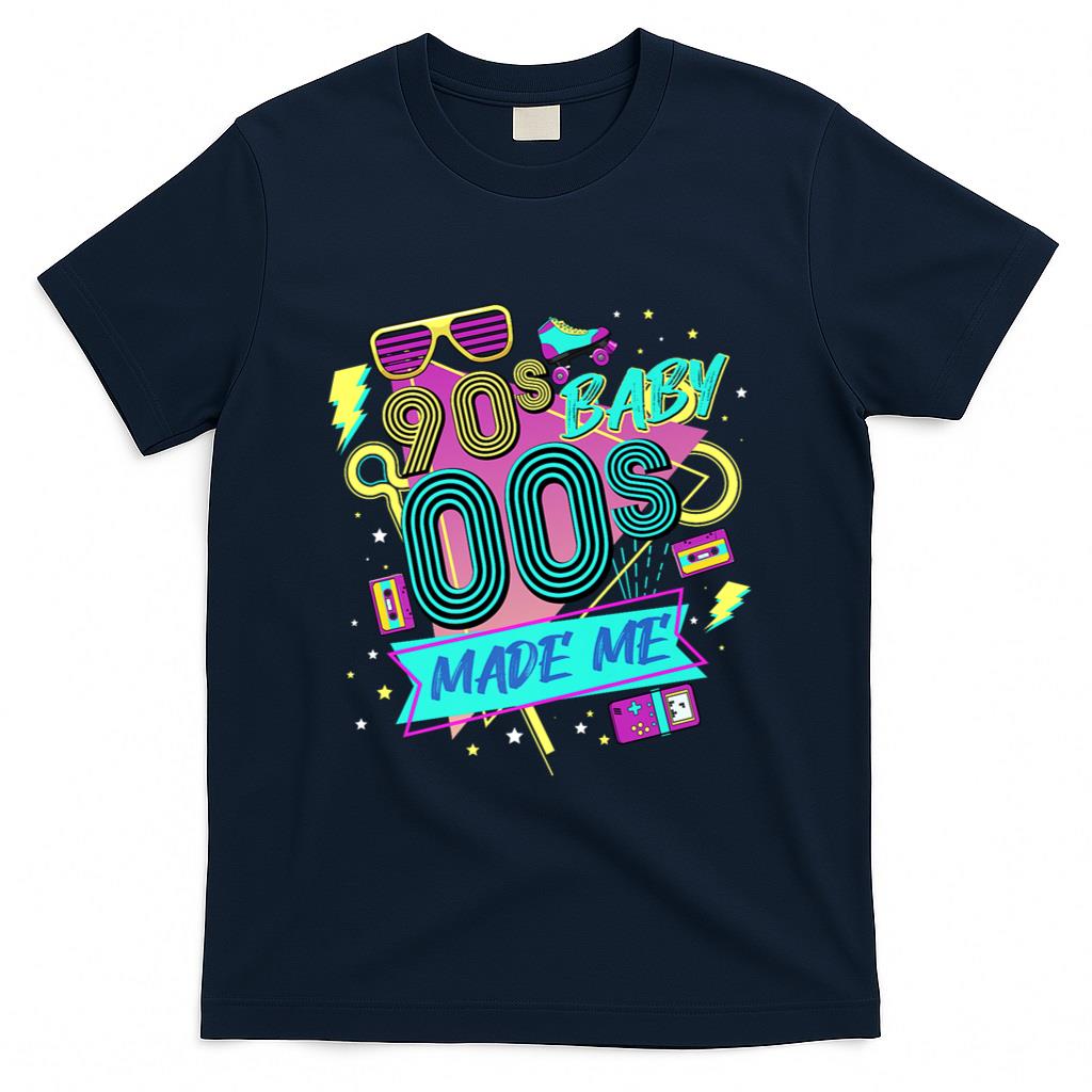 Retro Nostalgia - 1990's Baby 2000's Made Me Nostalgia Disco Cassette Retro Premium T-Shirt