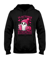 Breast Cancer Halloween Women in October We Wear Pink T-Shirt