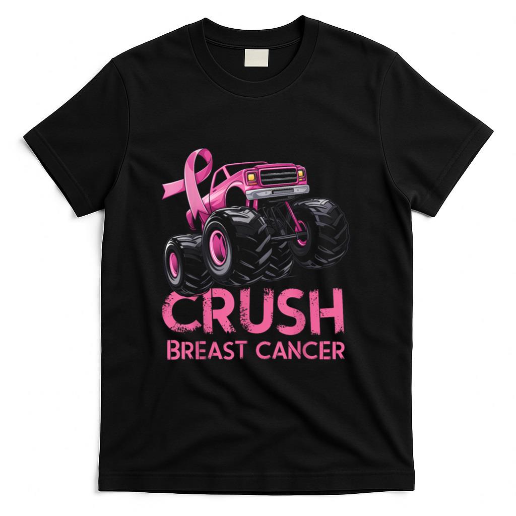 Crush Breast Cancer Awareness Truck pink for kids T-Shirt