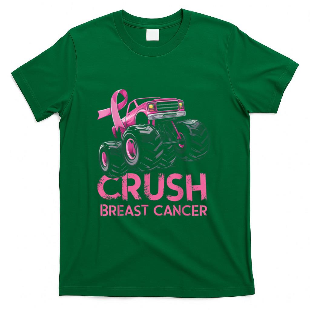 Crush Breast Cancer Awareness Truck pink for kids T-Shirt
