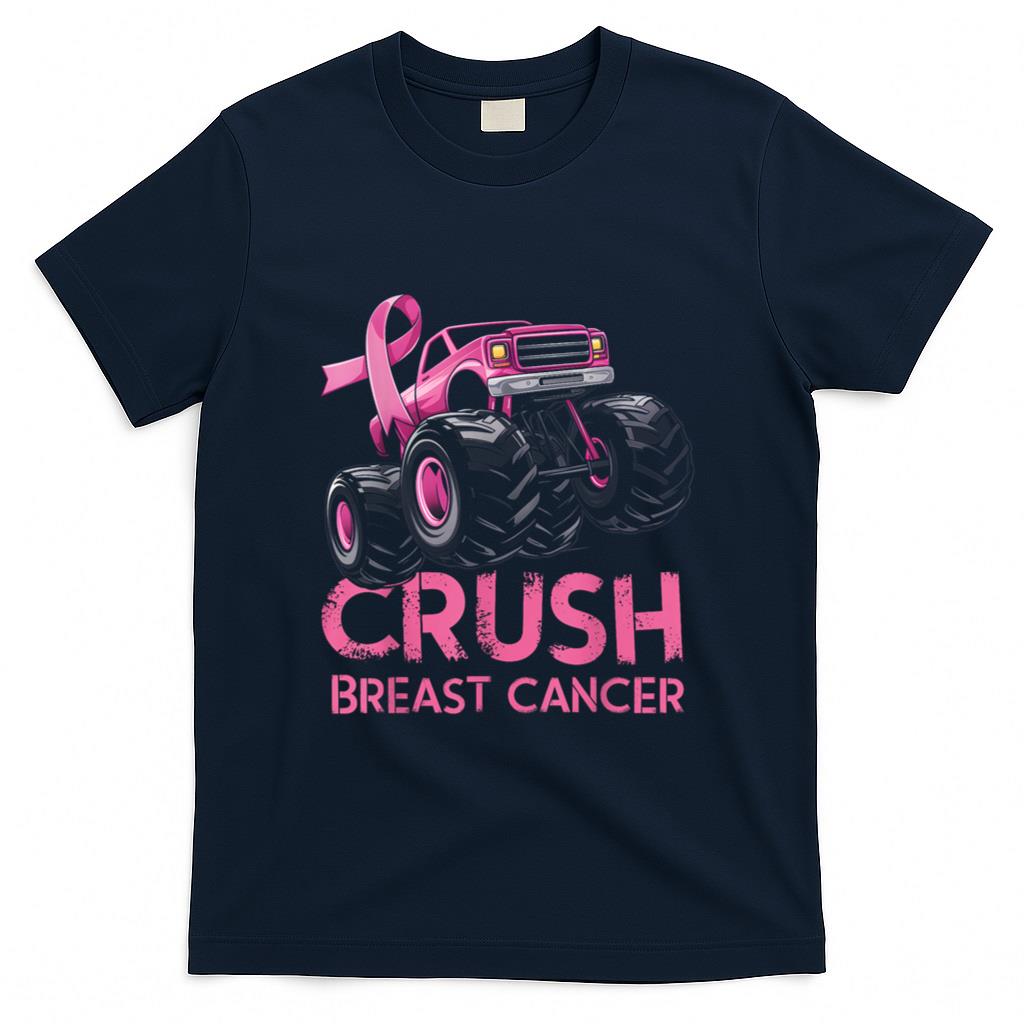 Crush Breast Cancer Awareness Truck pink for kids T-Shirt