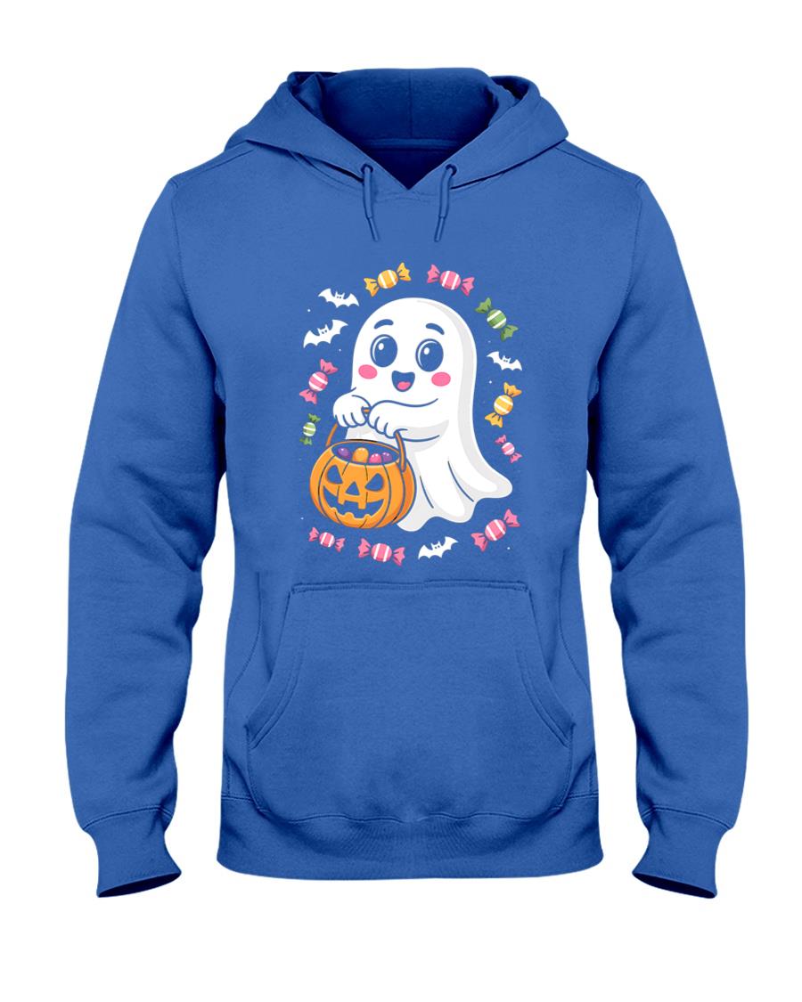 Trick-or-Treat Ghost – Cute Halloween Candy Design Boxy T-Shirt