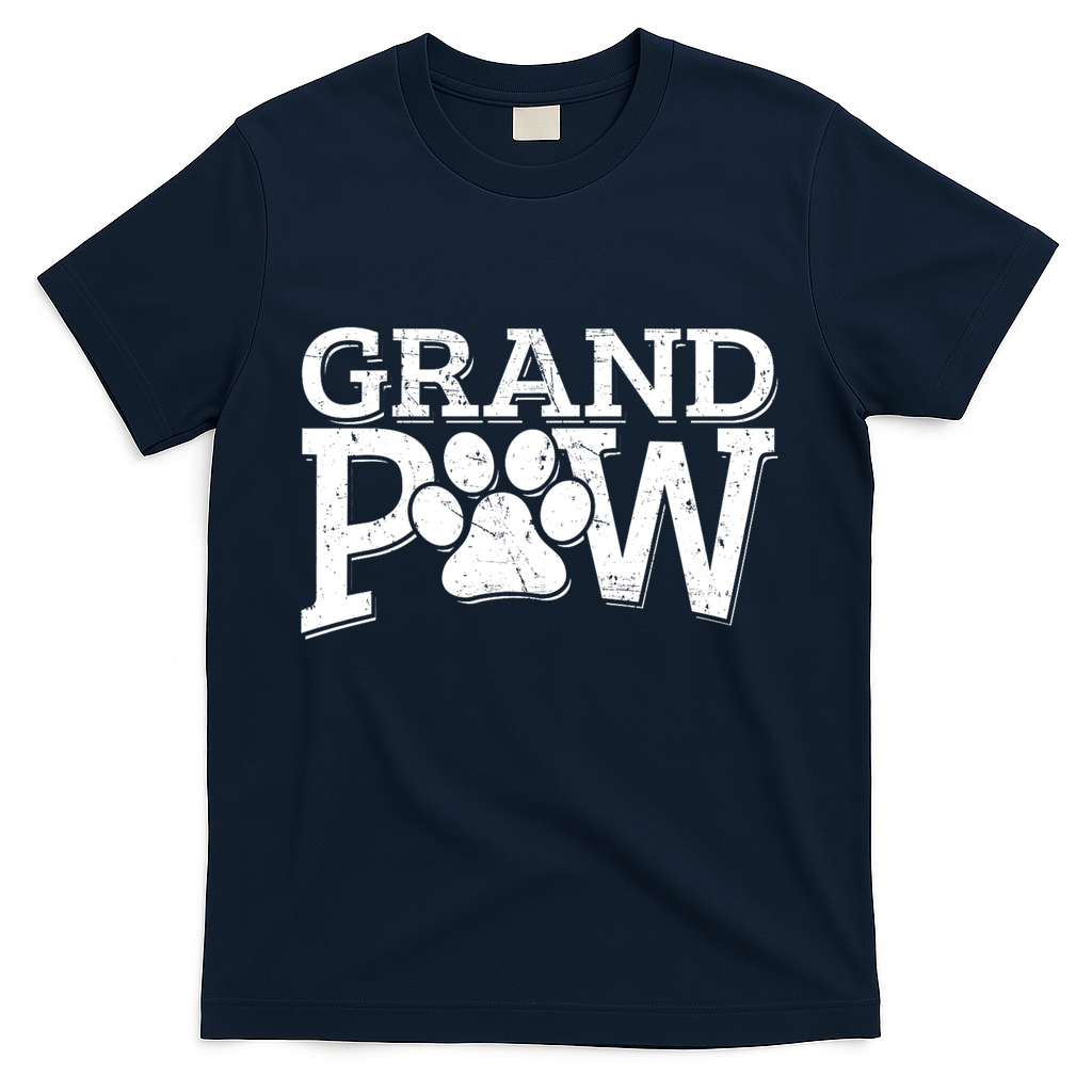 Grandpaw Dog Grandpa Grand Paw Gifts Dad Father T-Shirt