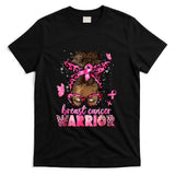Breast Cancer Awareness Warrior Black Women Melanin Survivor T-Shirt