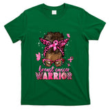 Breast Cancer Awareness Warrior Black Women Melanin Survivor T-Shirt