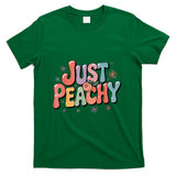 Retro Nostalgia - Peaches Summer Fruit Nostalgia Peache Fruit Retro Graphic T-Shirt