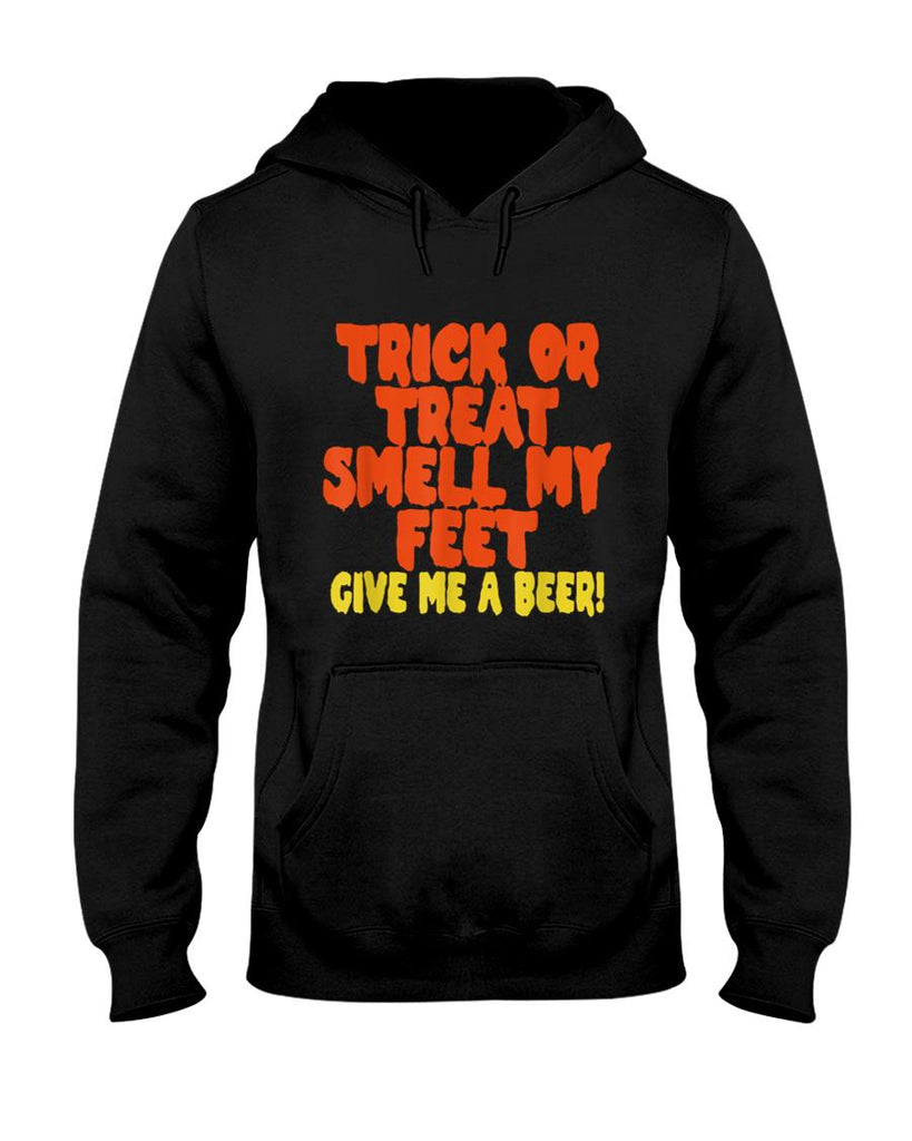 Trick or Treat Smell My Feet Give Me a Beer Rockstar Graphic T-Shirt