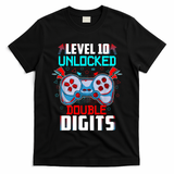 10th Birthday Gift For Boys Double Digits 10 Year Old Gifts Gamer Gift T-Shirt
