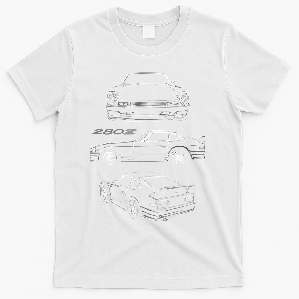 1978 Datsun 280z Vintage Jdm Tuner Collector Car T-Shirt - White