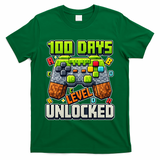 100 Days Level Unlocked Gaming 100th Day Of School T-Shirt