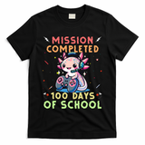 100 Days Of School Boy, 100th Day Of School Gamer Axolotl T-Shirt