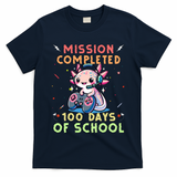 100 Days Of School Boy, 100th Day Of School Gamer Axolotl T-Shirt