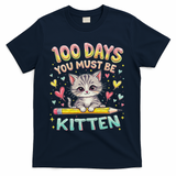 100 Days Of School You Must Be Kitten Approved T-Shirt - Navy