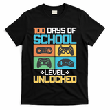 100 Days Of School Level Unlocked Video Game Fan T-Shirt