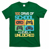 100 Days Of School Level Unlocked Video Game Fan T-Shirt
