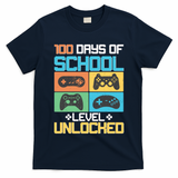 100 Days Of School Level Unlocked Video Game Fan T-Shirt