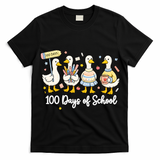 100 Days Of School Ducks Cute Goose Teacher 100th Day T-Shirt