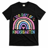 100th Day Of Kindergarten Teacher 100 Days Smarter T-Shirt - Black
