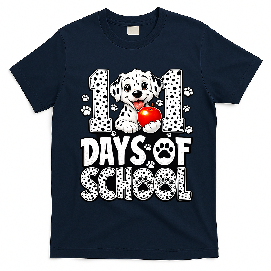 101 Days Of School 100th Day Dog T-Shirt