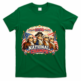 1776 National Champs Patriotic Founding Fathers T-Shirt - Green