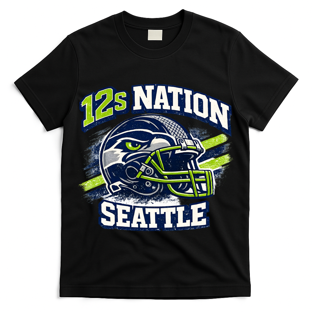 12s Nation Seattle Football T-Shirt
