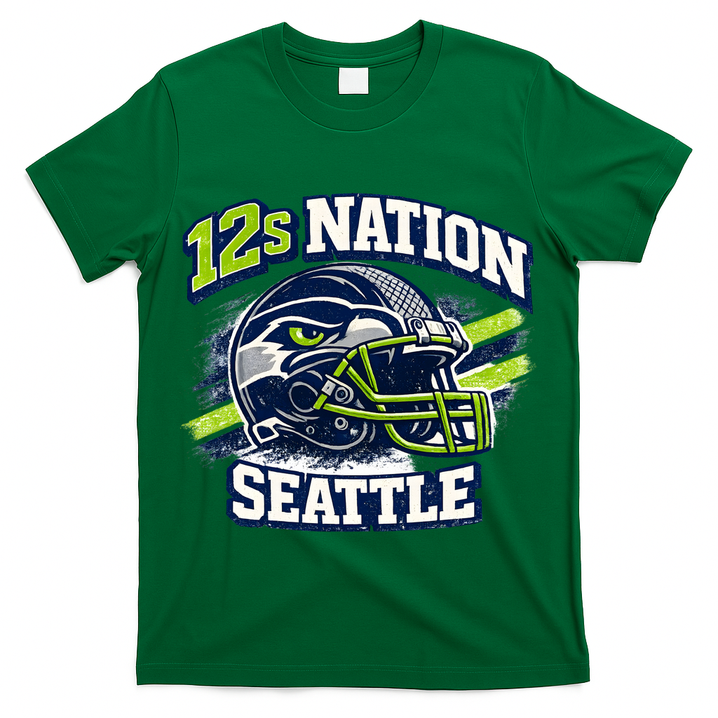12s Nation Seattle Football T-Shirt
