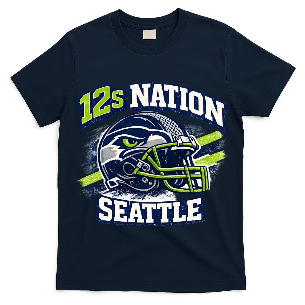 12s Nation Seattle Football T-Shirt