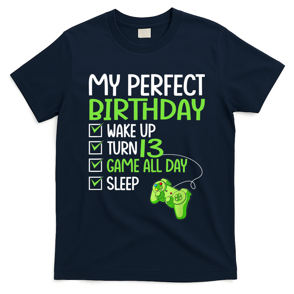 13th Perfect Birthday Boys Gaming 13 Years Old Gifts Gamer TShirt T-Shirt