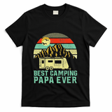 Best Camping Papa Ever Vintage Camper T-Shirt