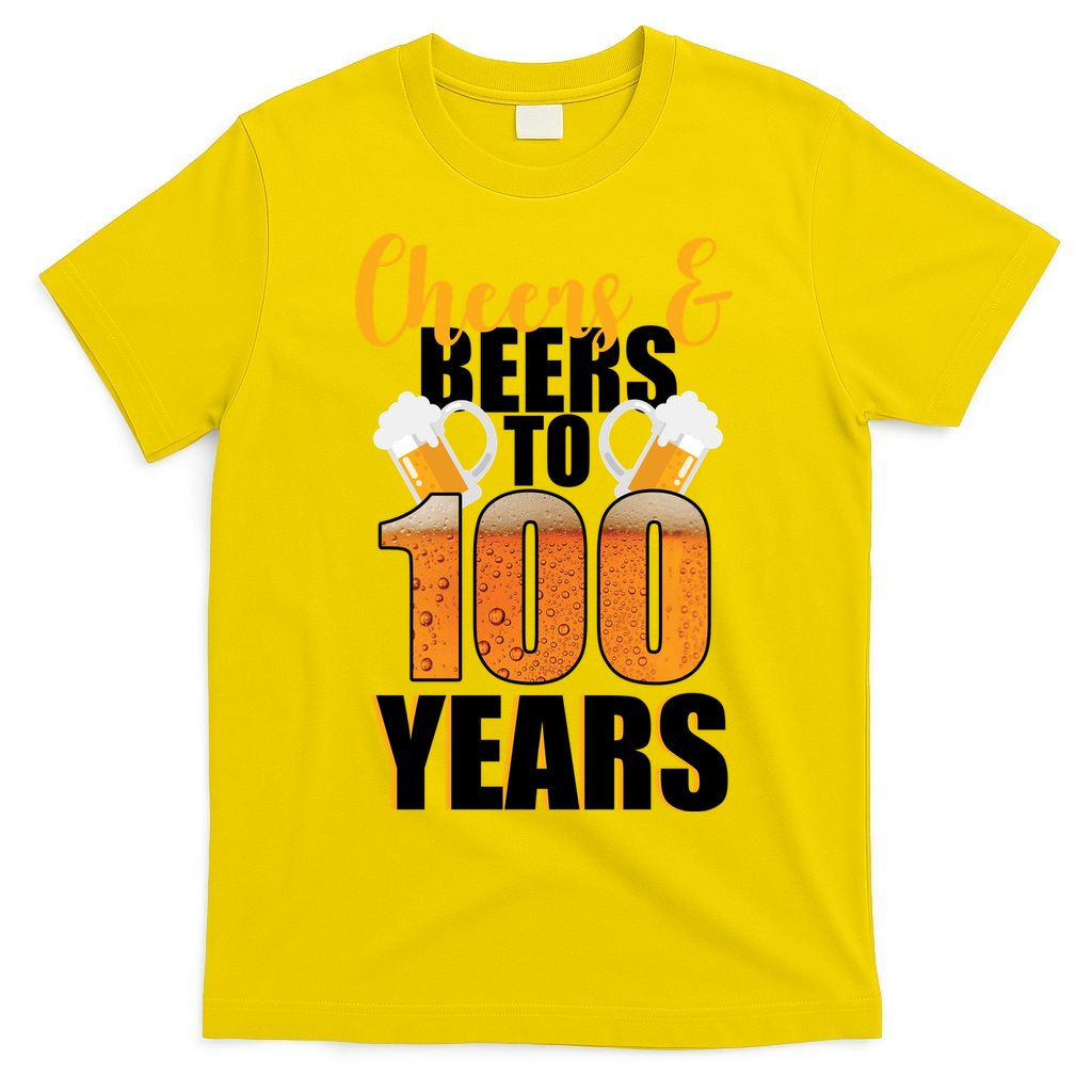 100th Birthday Cheers & Beers To 100 Years T-Shirt