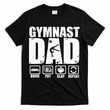 Gymnast Dad Proud Gymnastics Father Humor T-Shirt