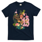 13th Birthday Tiki Party Pool Summer Hula Hawaiian Luau Friend T-Shirt