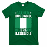Father Husband Nigeria Father's Day Proud Dad Family Lover  T-Shirt