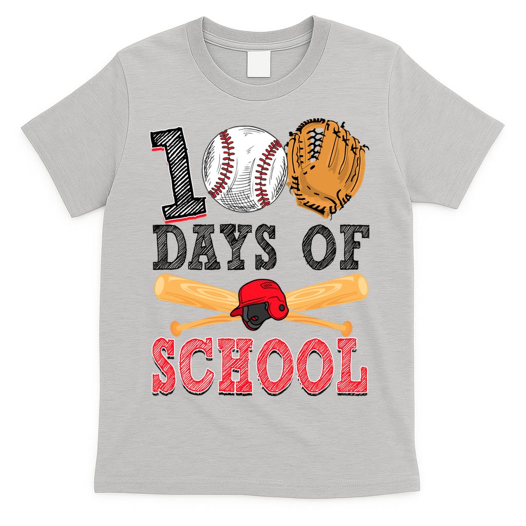 100 Days Of School Baseball Lover T-Shirt