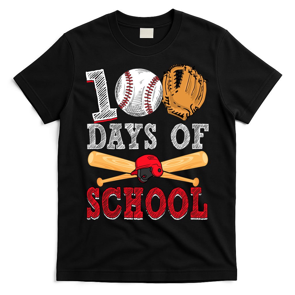 100 Days Of School Baseball Lover T-Shirt