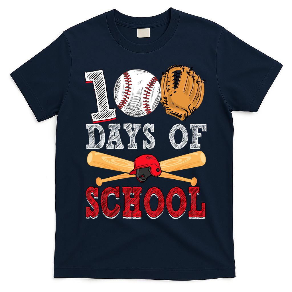 100 Days Of School Baseball Lover T-Shirt