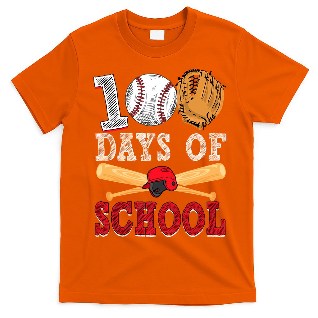 100 Days Of School Baseball Lover T-Shirt