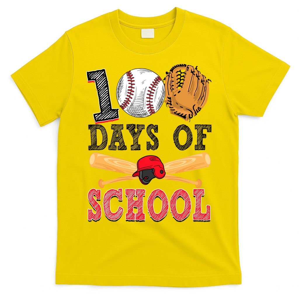 100 Days Of School Baseball Lover T-Shirt