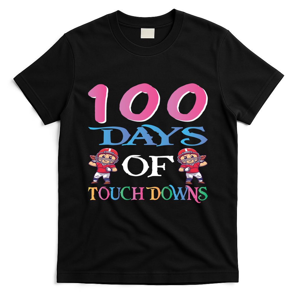 100 Days Of Touch Downs Funny Back To School T-Shirt