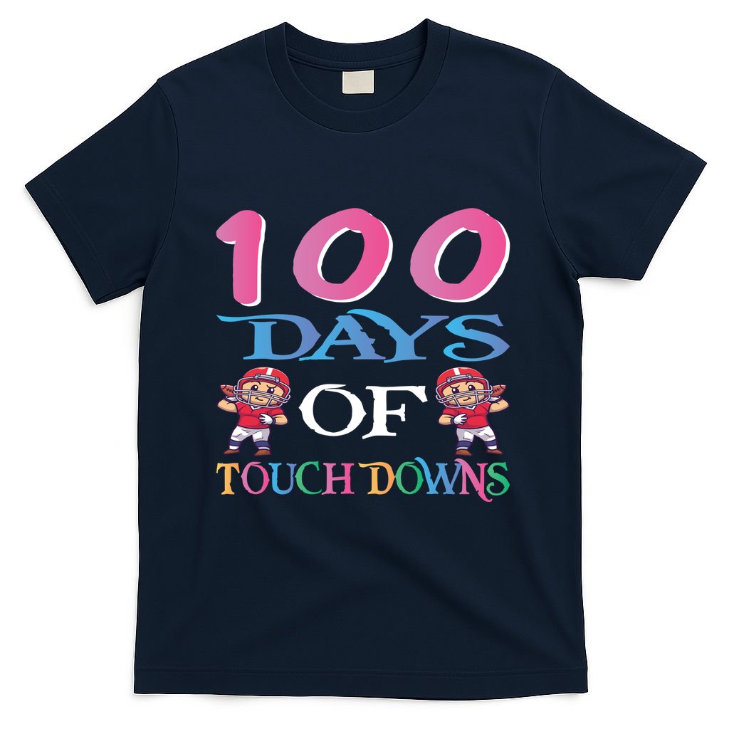 100 Days Of Touch Downs Funny Back To School T-Shirt