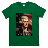 Thomas Jefferson 3rd President Of The United States Portrait T-Shirt
