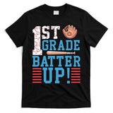 1st Grade Back To School 1st Grade Batter Up Baseball T-Shirt