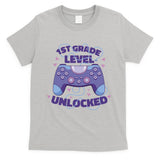 1st Grade Level Unlocked Back To School Gamer T-Shirt