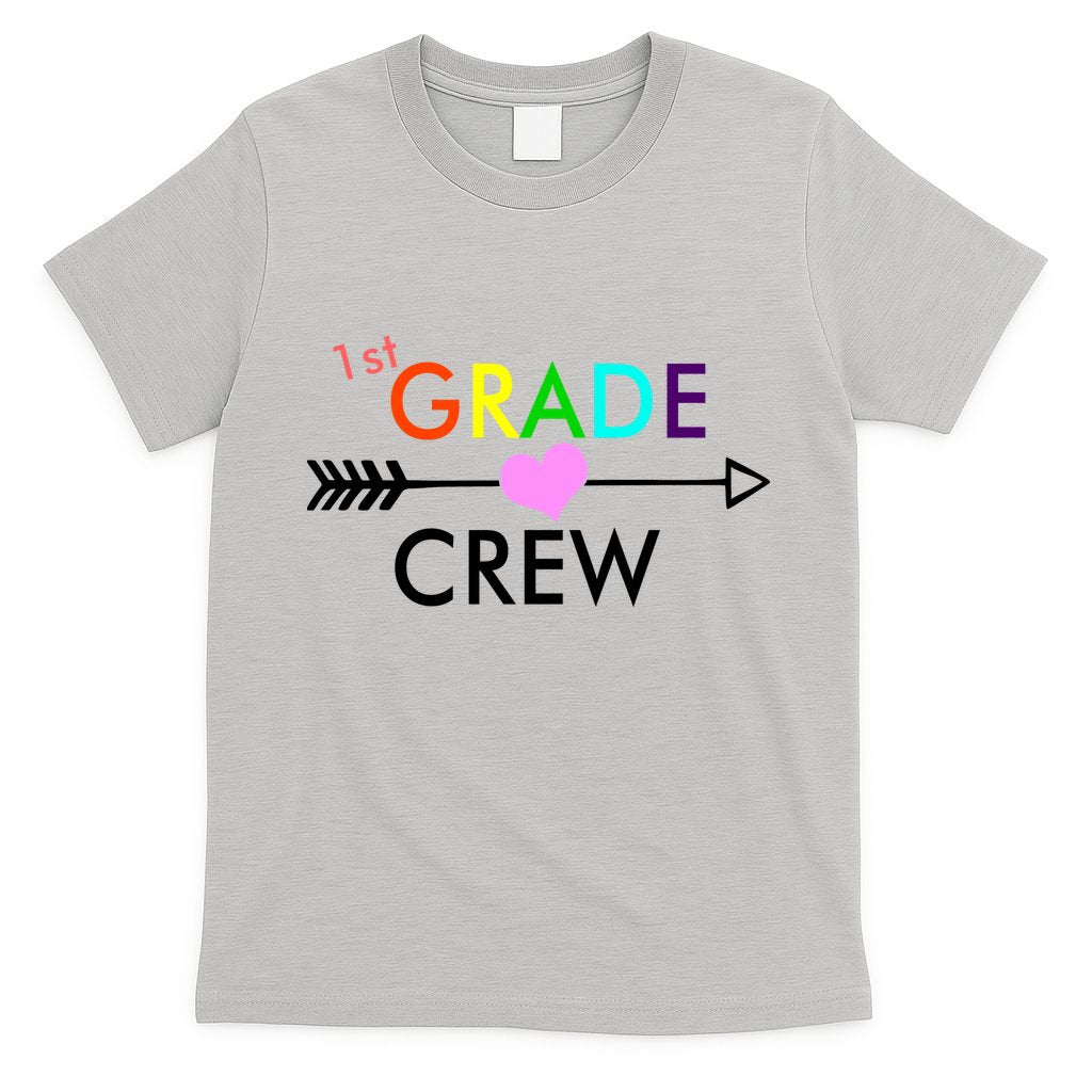 1st Grade Crew Arrow Heart T-Shirt