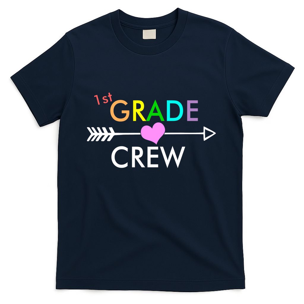 1st Grade Crew Arrow Heart T-Shirt