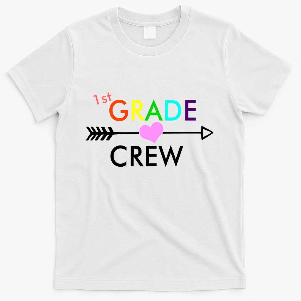 1st Grade Crew Arrow Heart T-Shirt