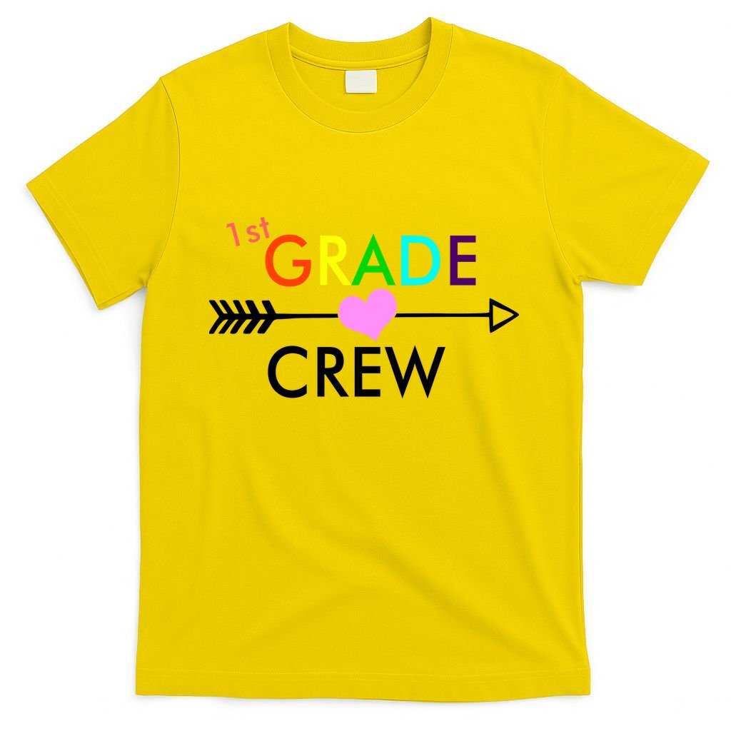 1st Grade Crew Arrow Heart T-Shirt
