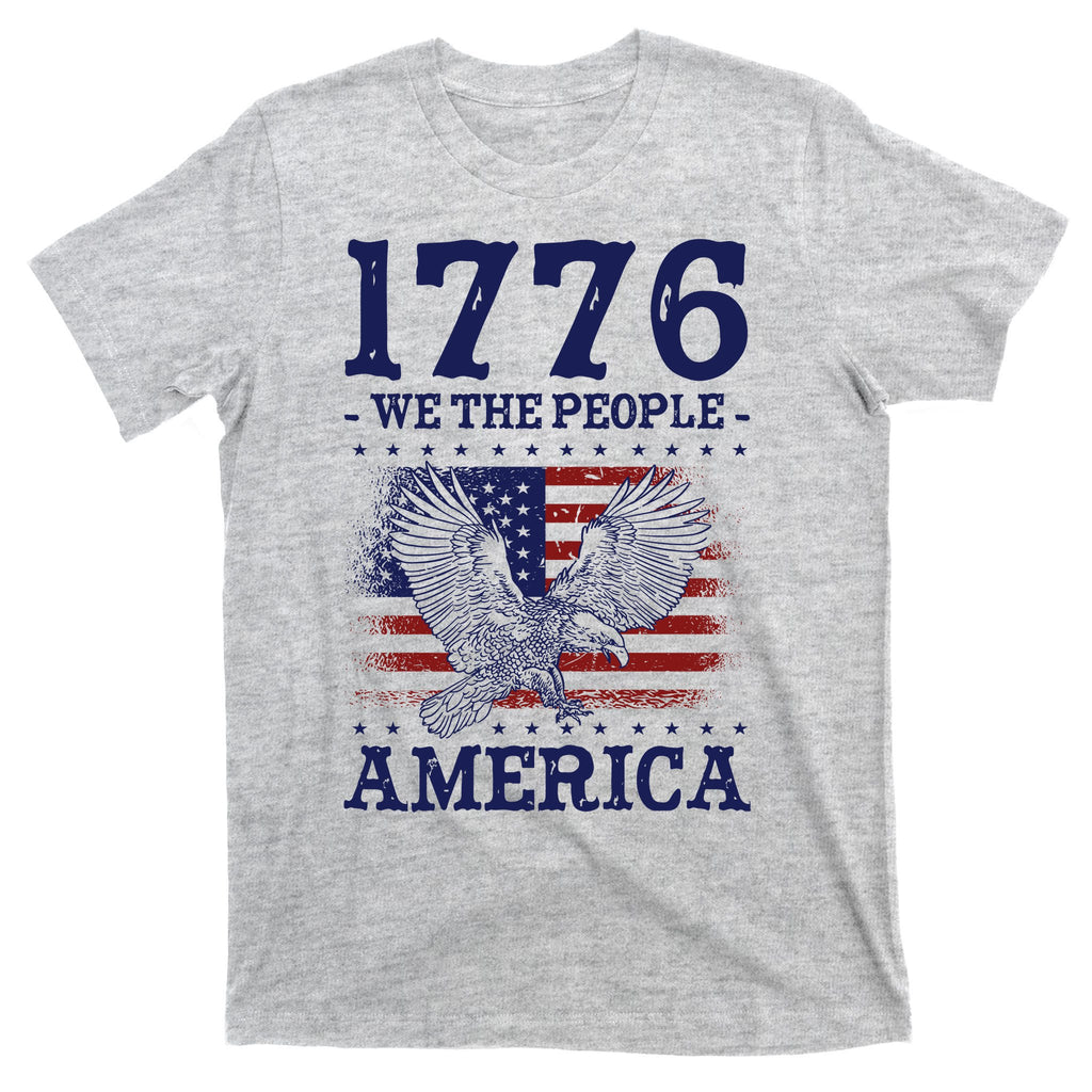 1776 We The People American Flag Eagle Patriotic T-Shirt