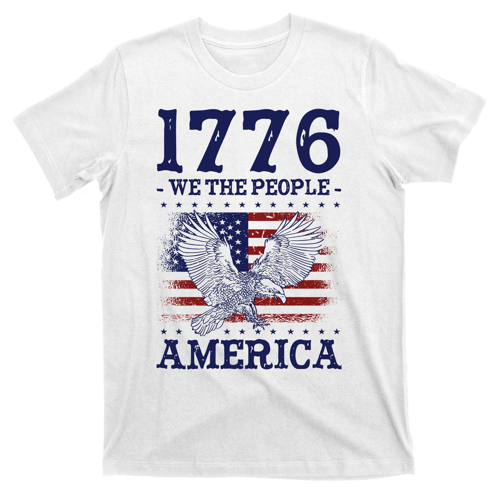 1776 We The People American Flag Eagle Patriotic T-Shirt